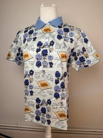 Vintage Dior Poloshirt Blue White L