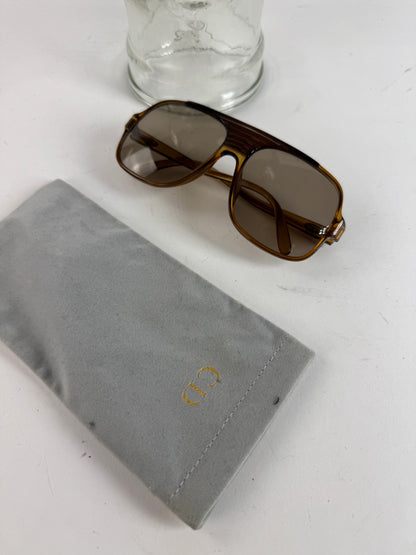 Vintage Dior Aviator Sunglasses brown