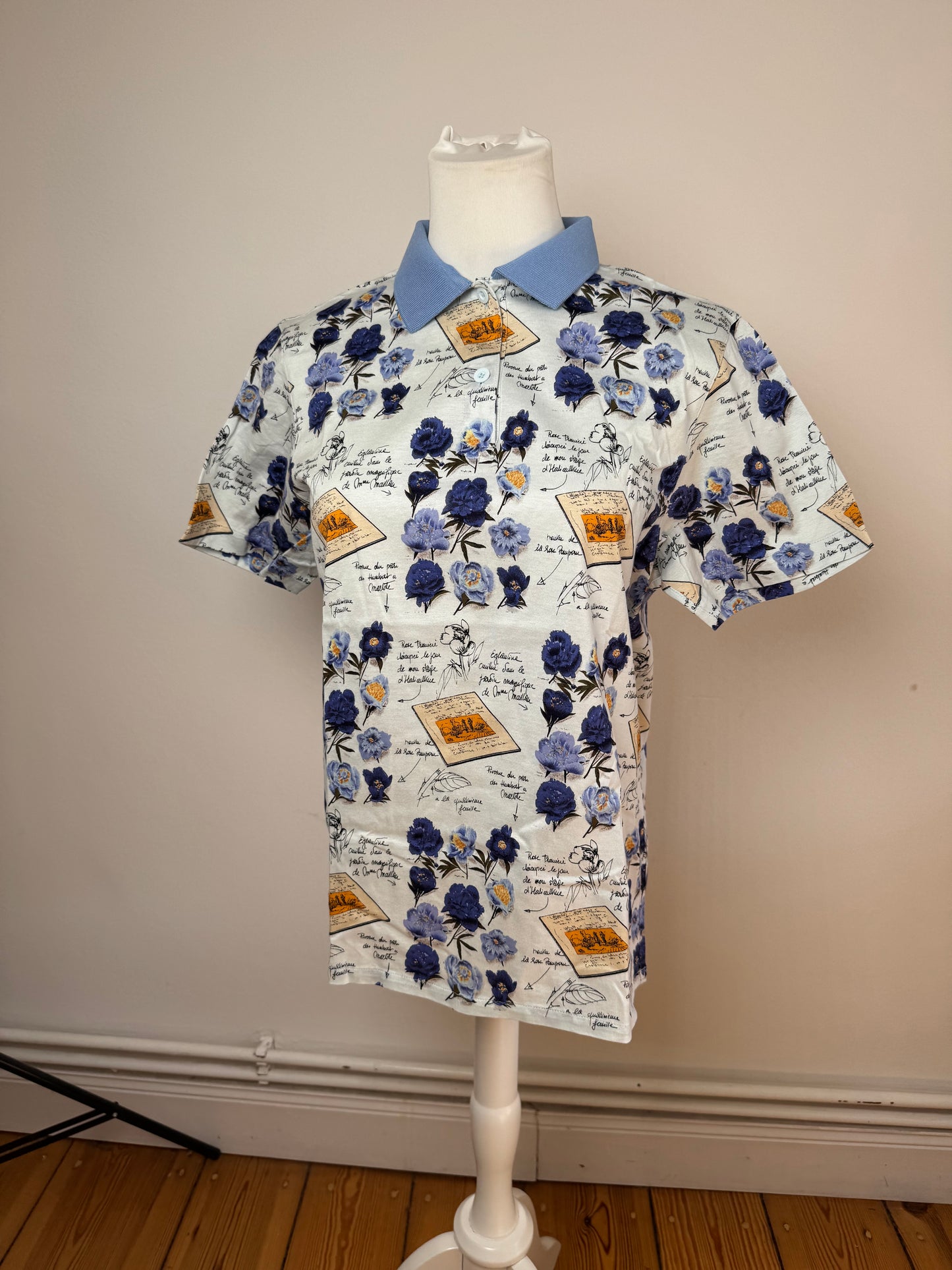 Vintage Dior Poloshirt Blue White L