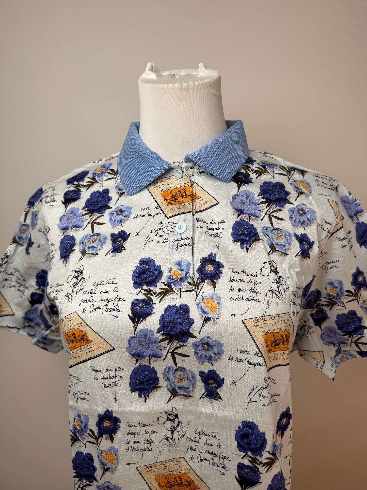 Vintage Dior Poloshirt Blue White L