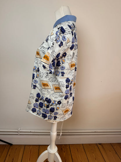 Vintage Dior Poloshirt Blue White L