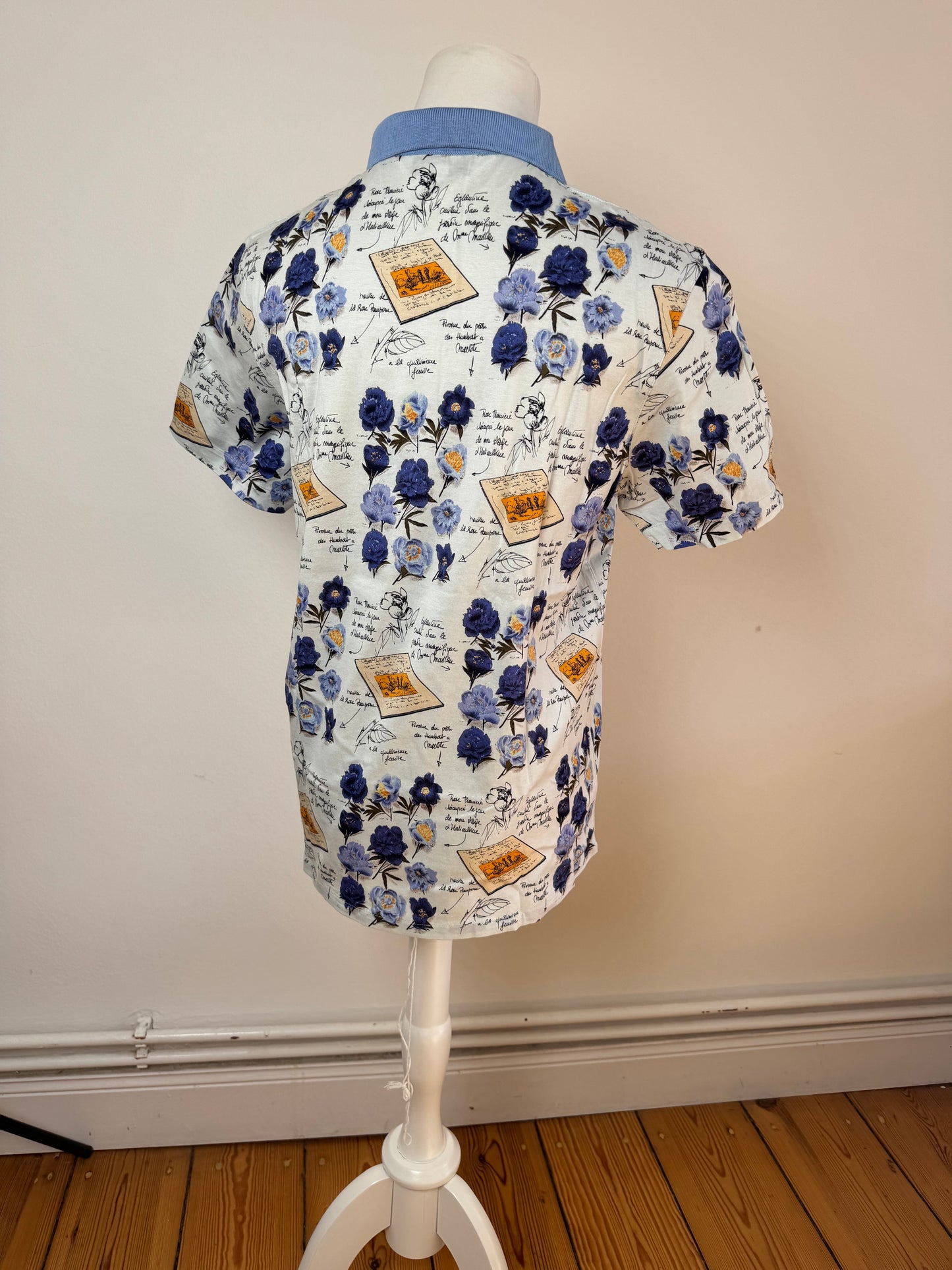 Vintage Dior Poloshirt Blue White L