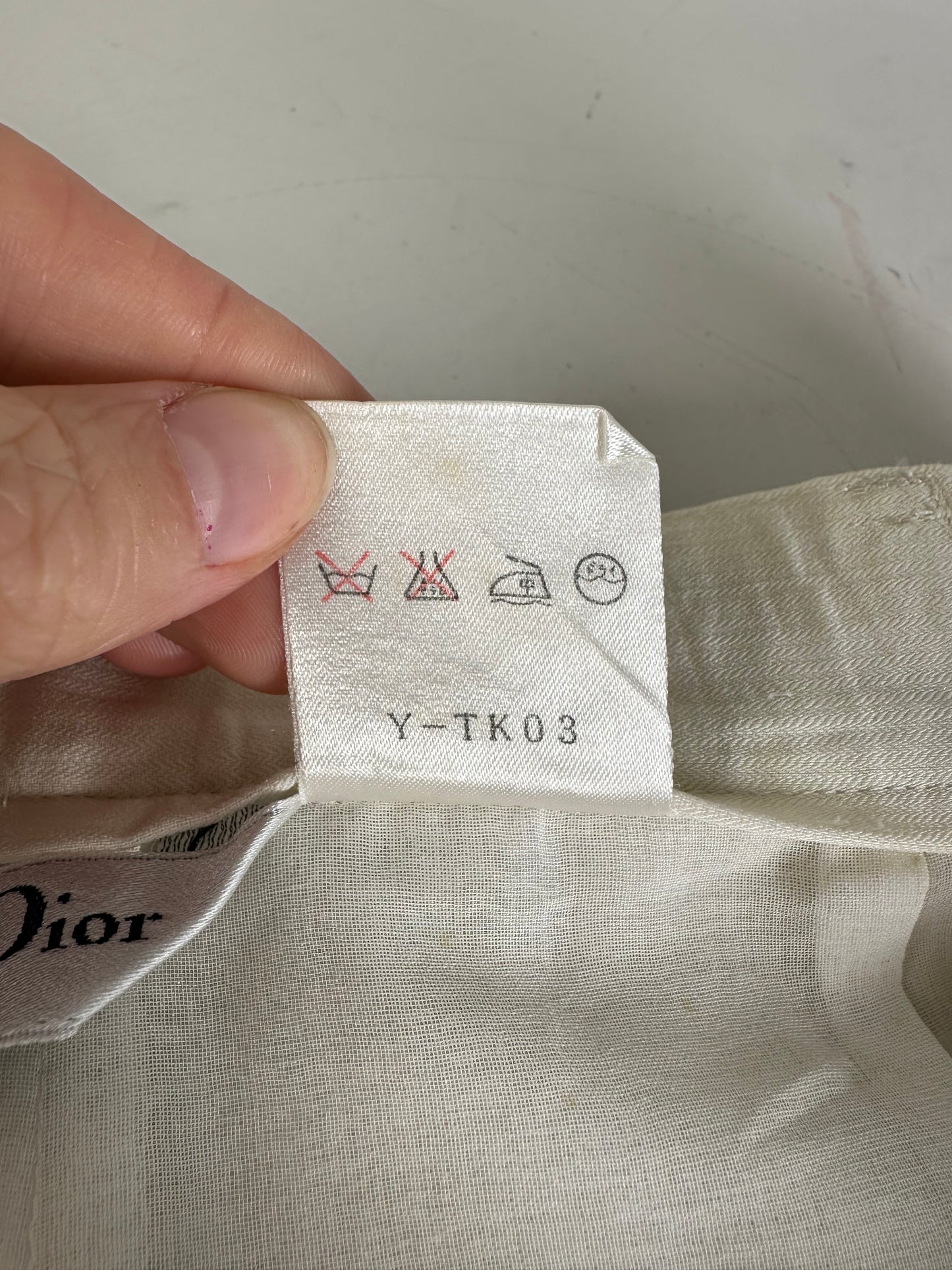 Vintage Dior Tailored Pants Off-White M