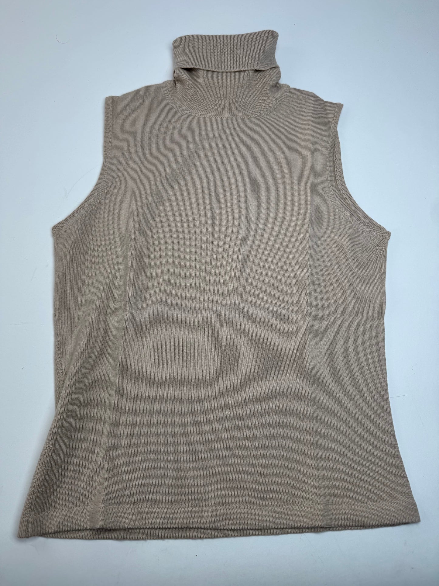 Vintage Gianni Versace Turtle Neck Wool Top beige Brown M