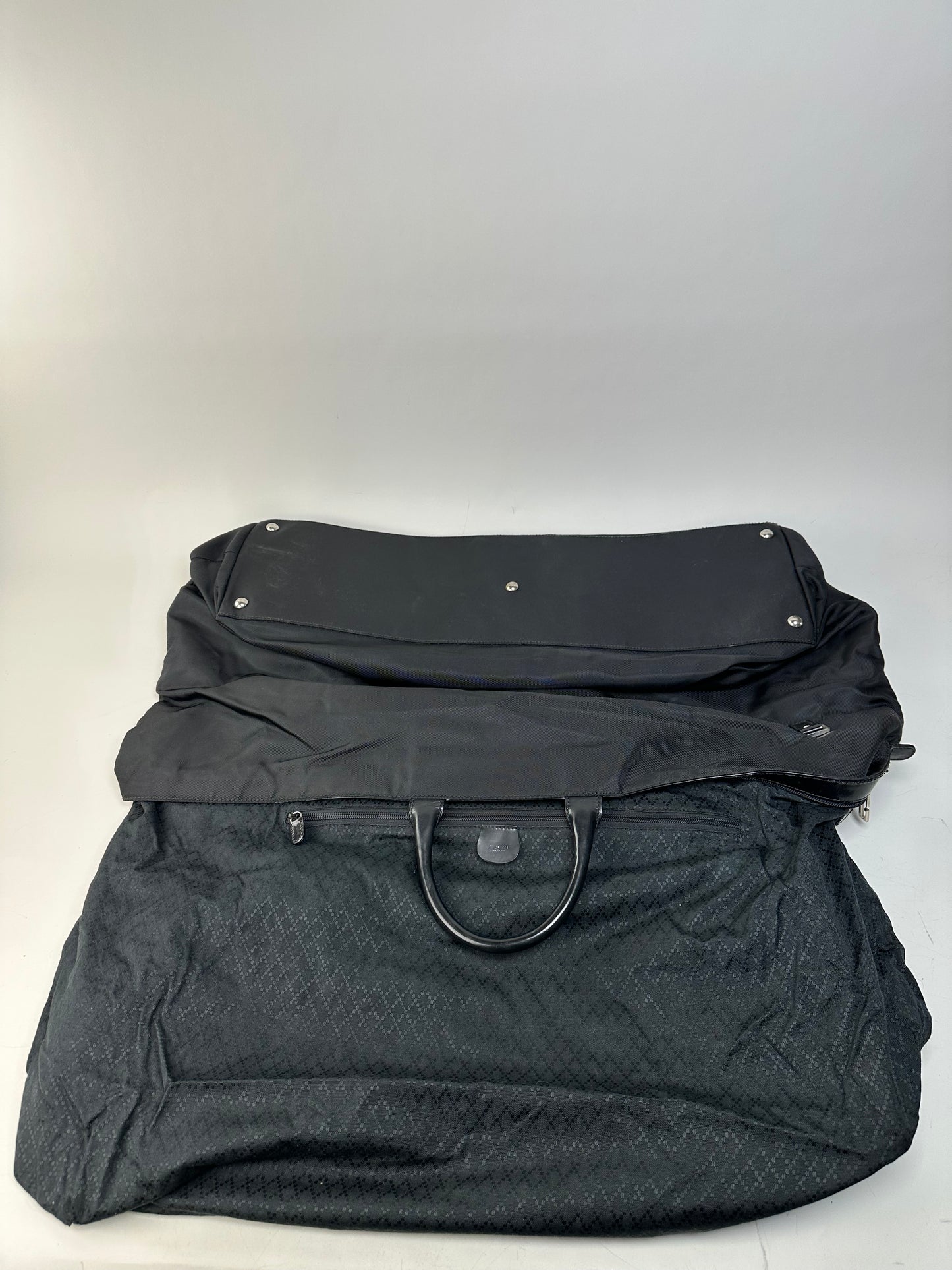 Vintage Gucci Nylon Tote Bag Black Silver