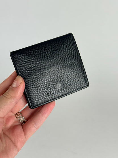 Vintage Burberry Leather Purse black