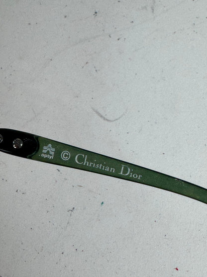 Vintage Dior Sunglasses Black Blue Silver