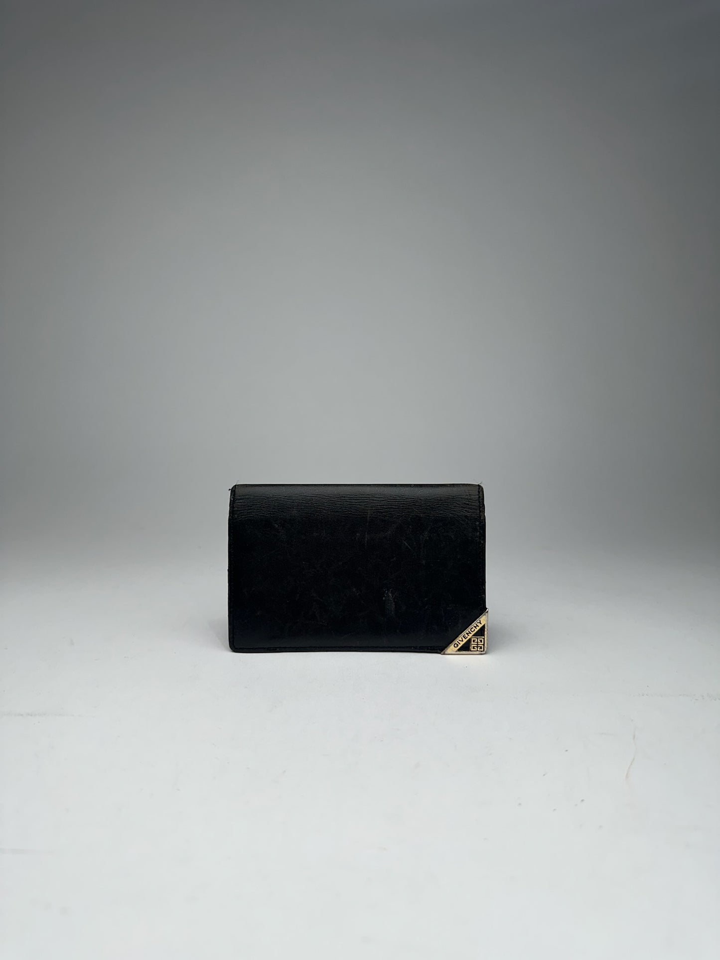Vintage Givenchy Leather Card Holder black