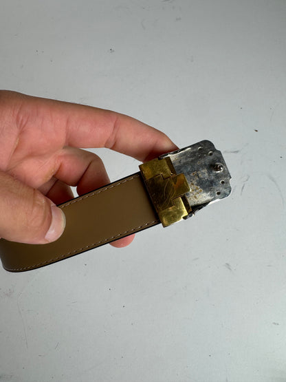 Vintage Cartier Leather Belt black