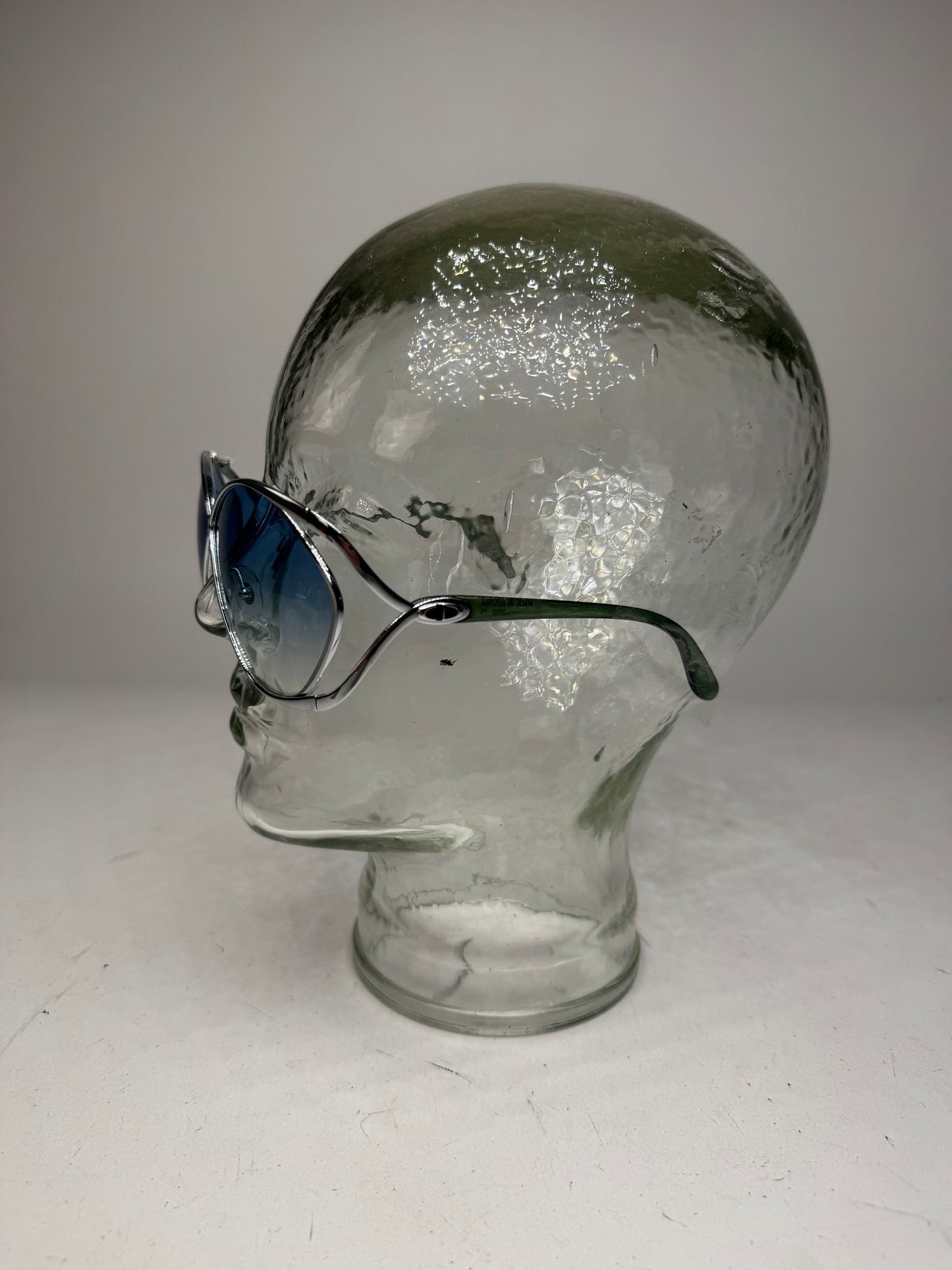 Vintage Dior Sunglasses Black Blue Silver