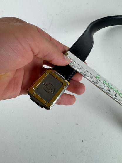 Vintage Cartier Leather Belt black