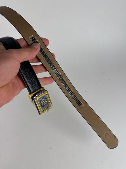 Vintage Cartier Leather Belt black