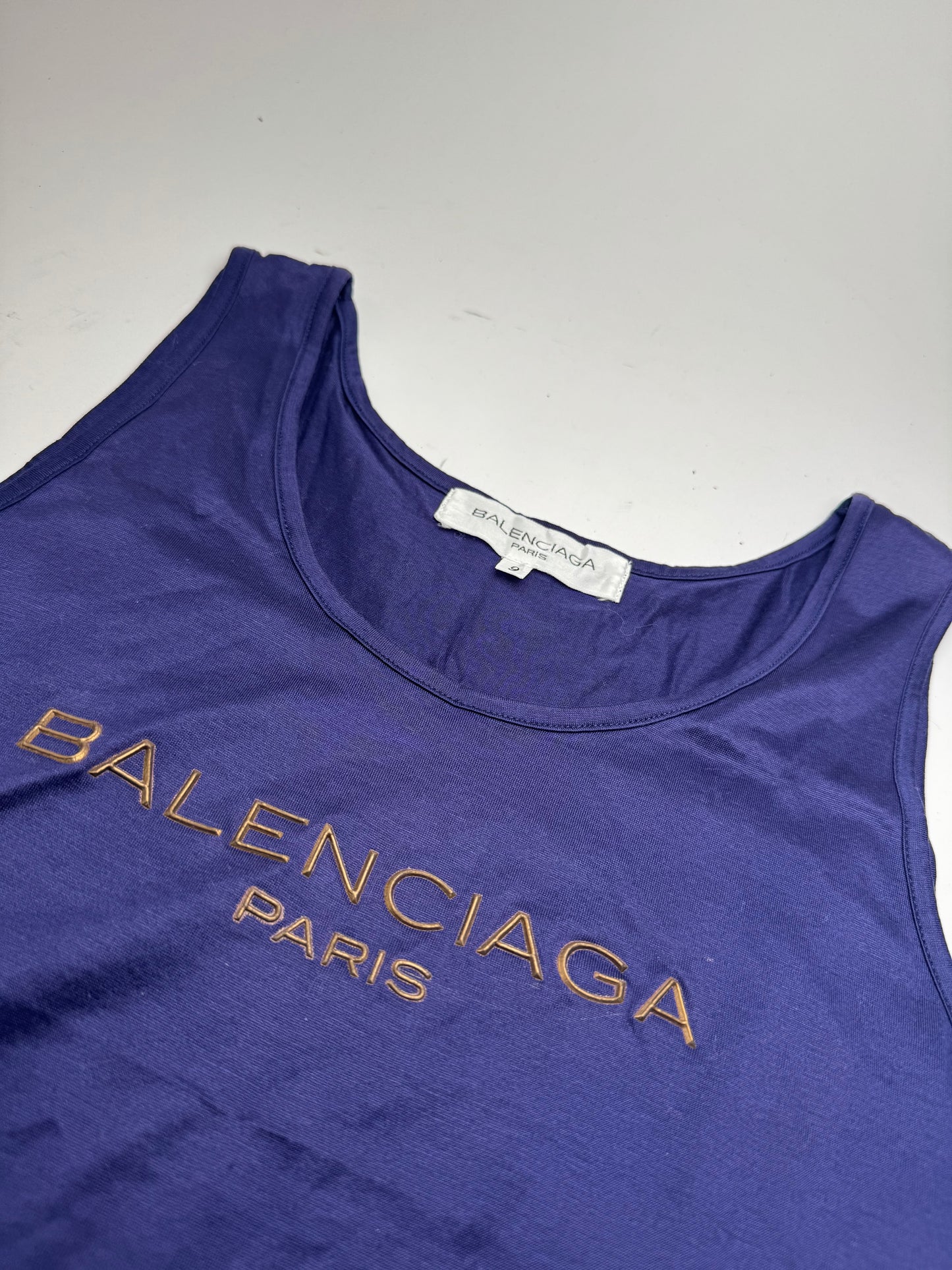 Haut vintage en toile Balenciaga violet M