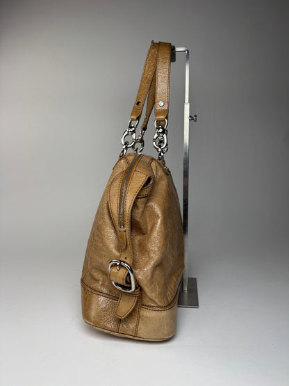Vintage Celine Paris Leather Handbag Brown