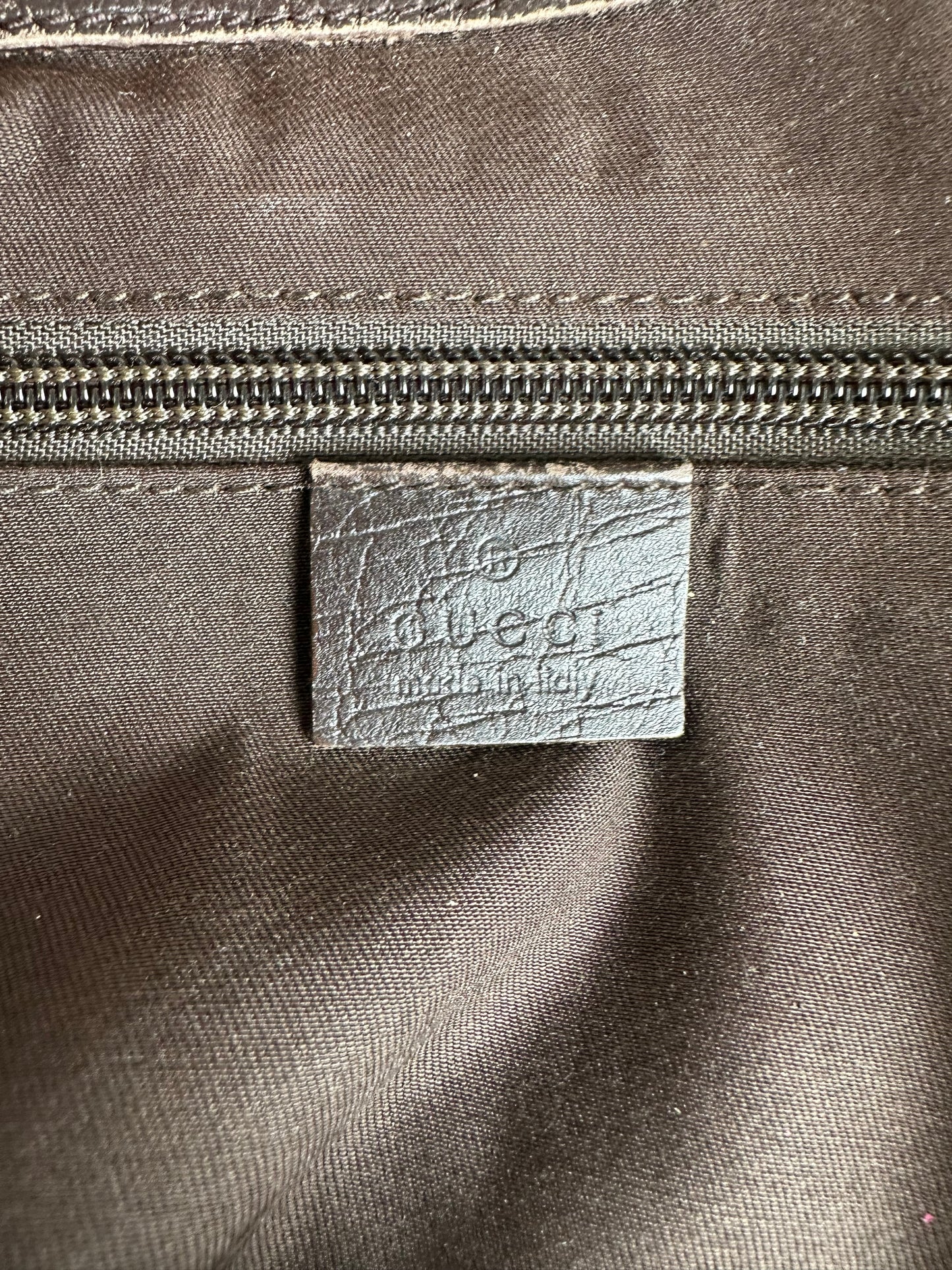 Vintage Gucci GG Supreme Tote Bag Beige Brown