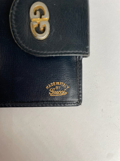 Gucci GG Canvas Cardholder Blue/Beige