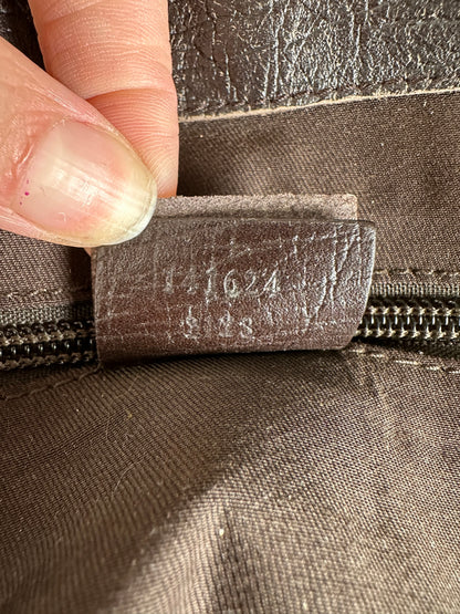 Vintage Gucci GG Supreme Tote Bag Beige Brown