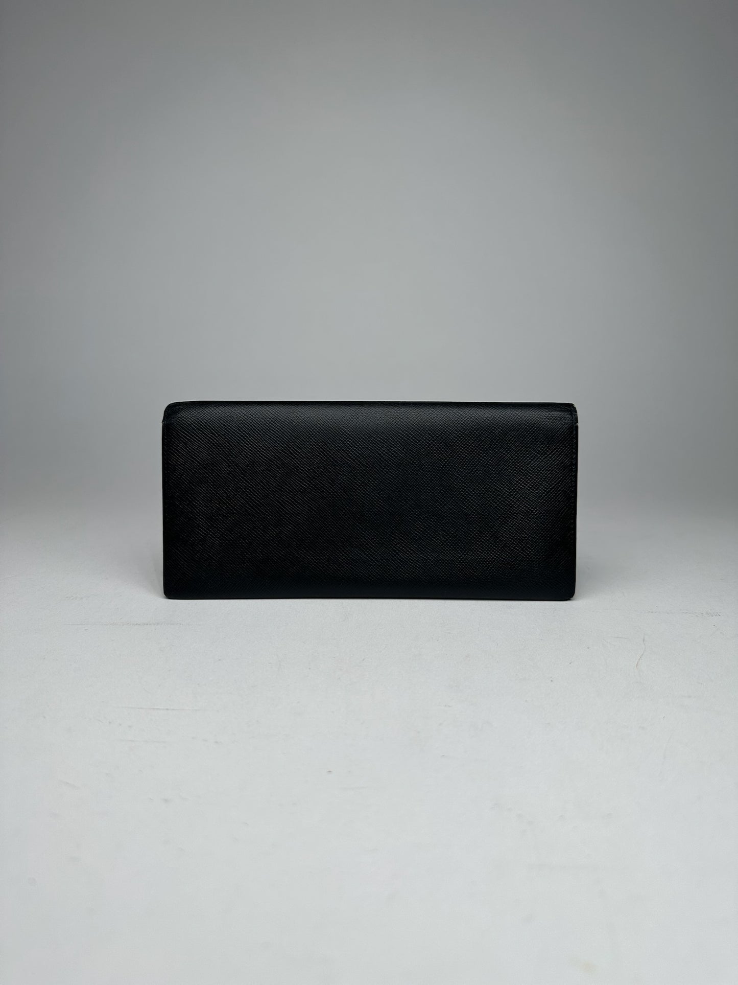 Vintage Burberry Leather ID holder black