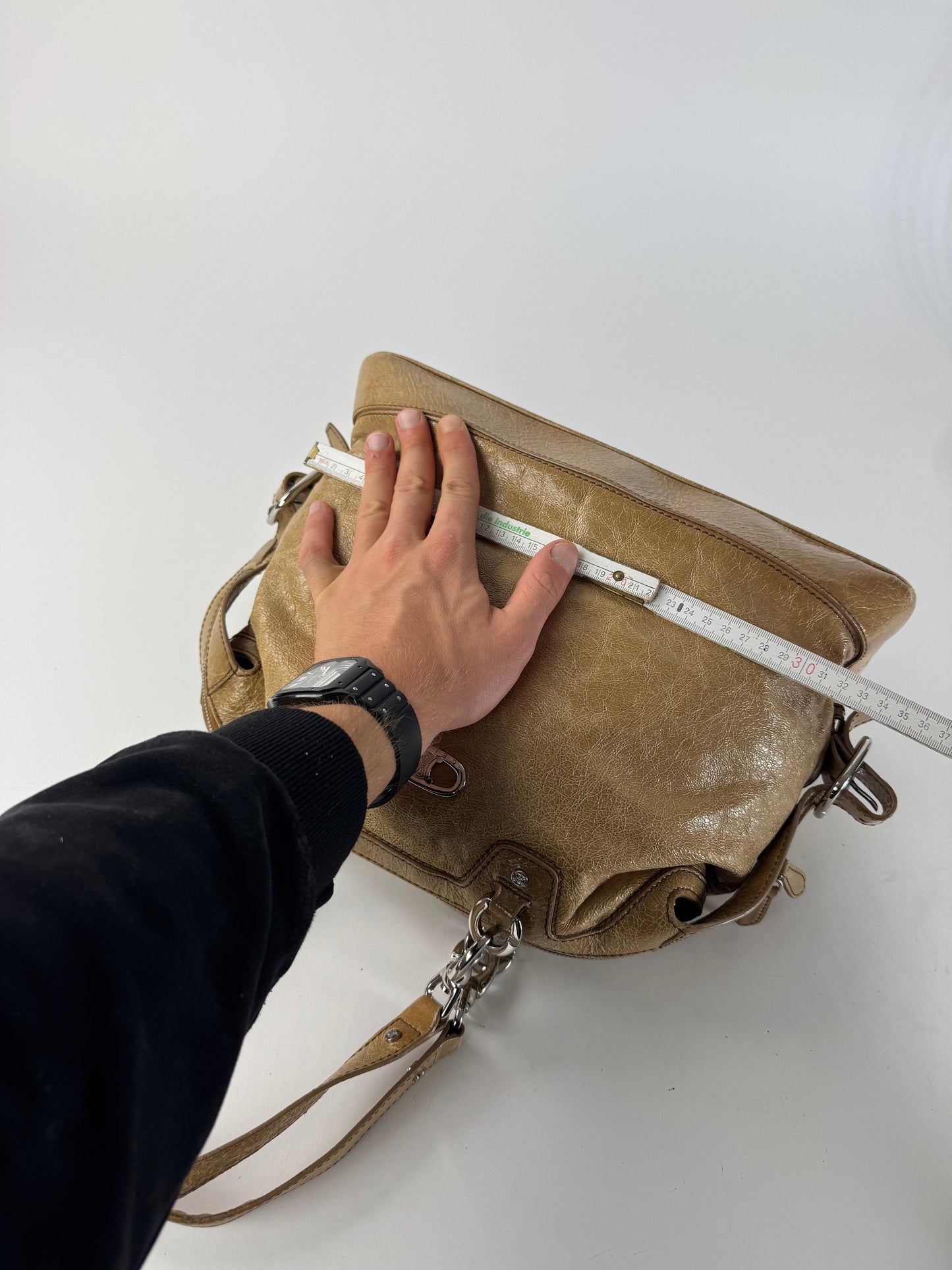 Vintage Celine Paris Leather Handbag Brown