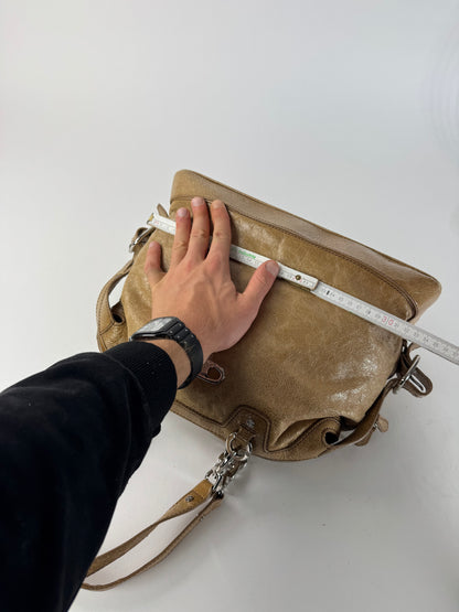 Vintage Celine Paris Leather Handbag Brown