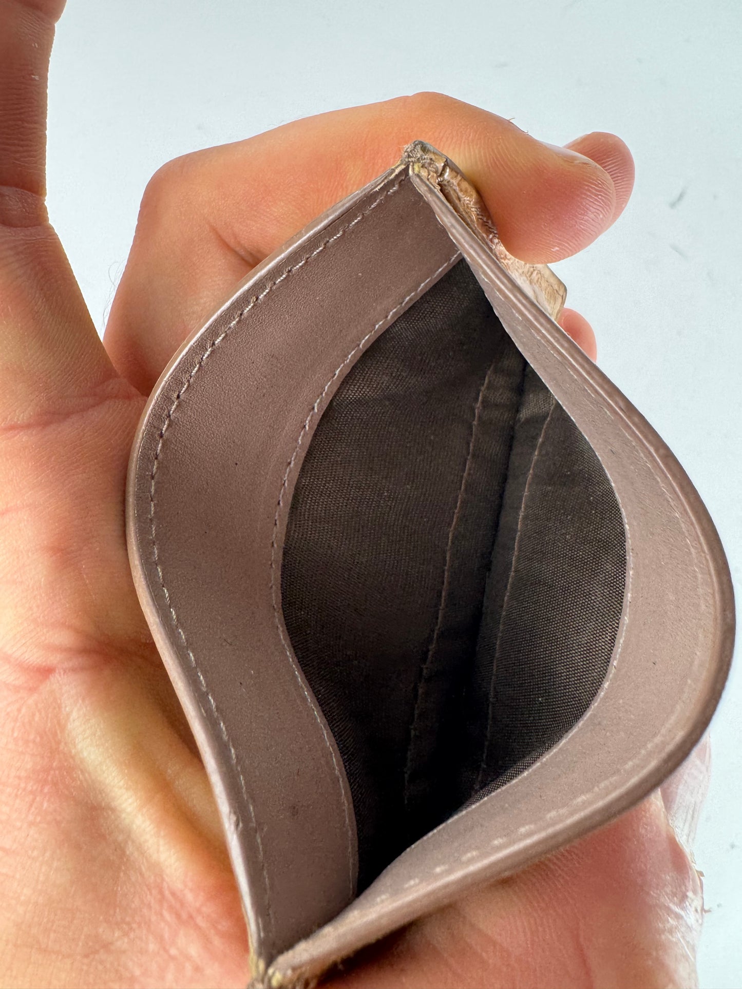 Vintage Miu Miu Leather Card Holder Brown