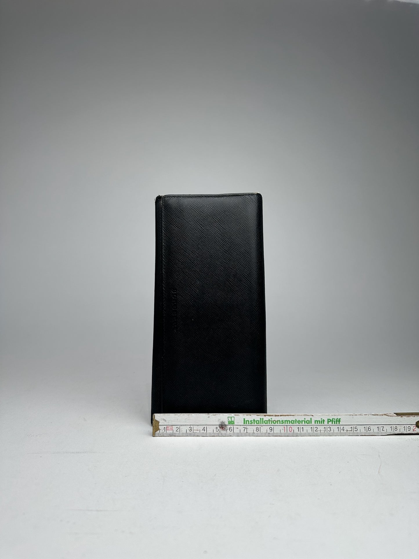 Vintage Burberry Leather ID holder black