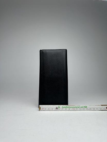 Vintage Burberry Leather ID holder black