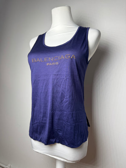 Haut vintage en toile Balenciaga violet M