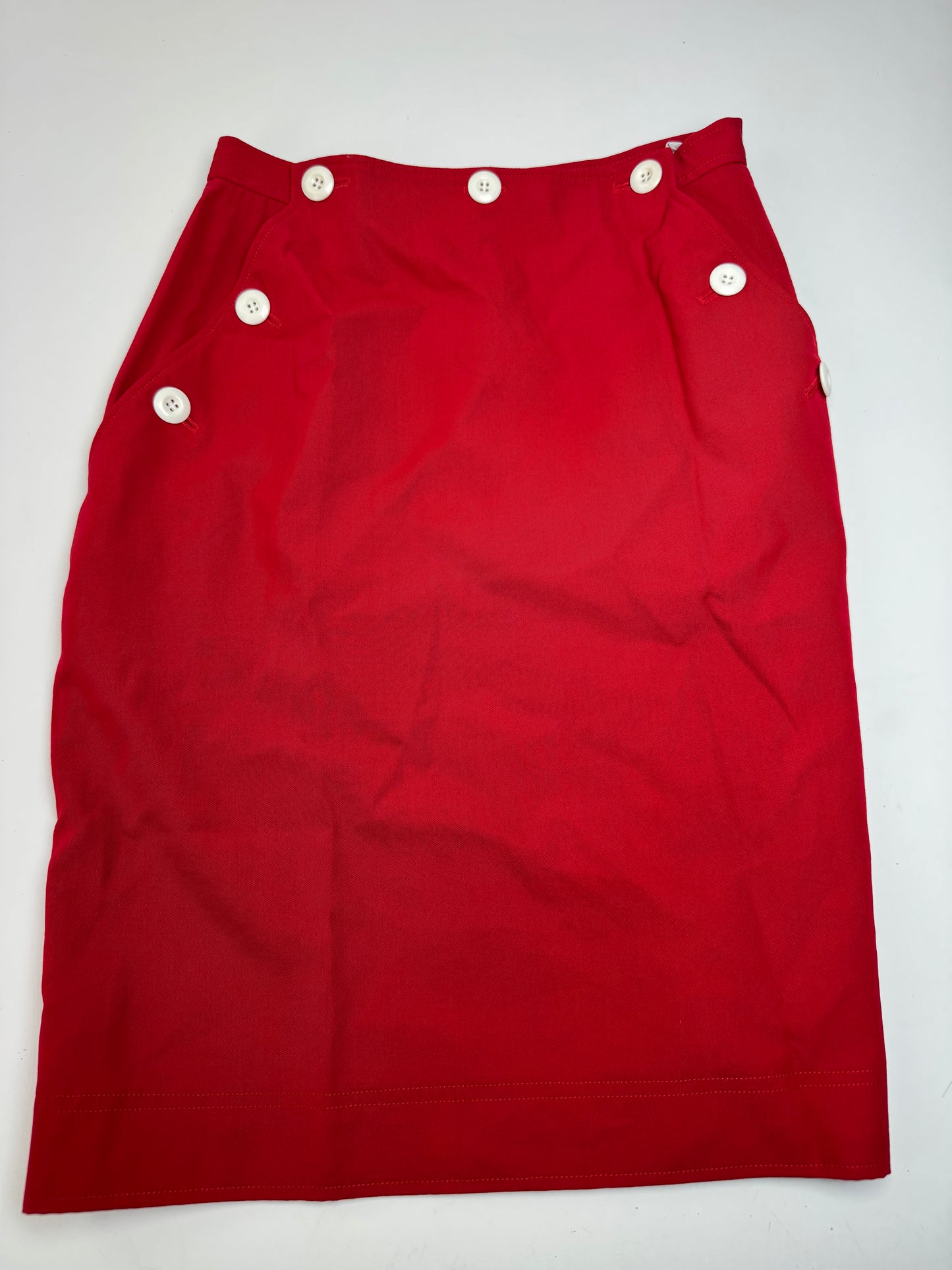 Vintage Dior Canvas Skirt Red S