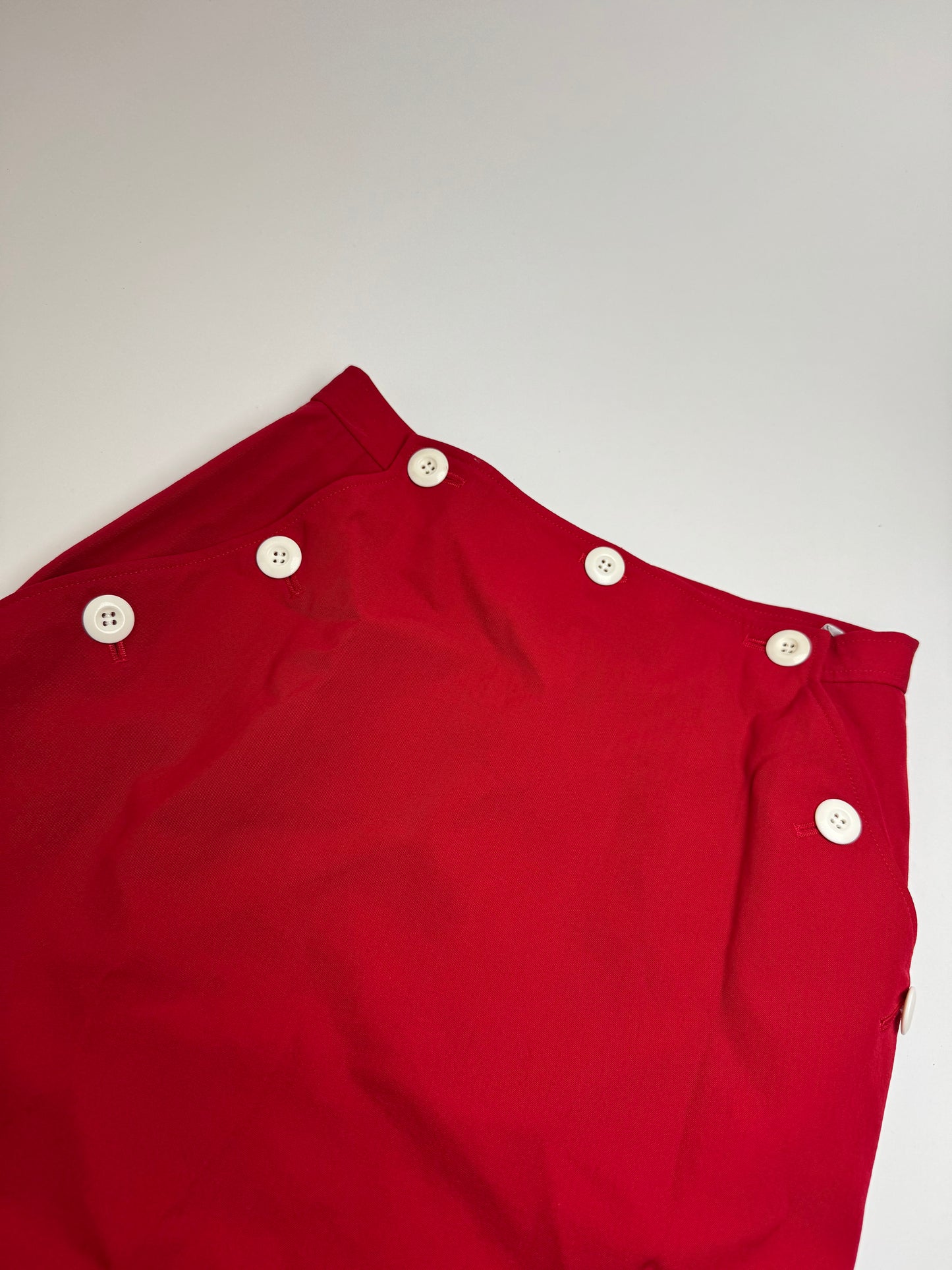 Vintage Dior Canvas Skirt Red S