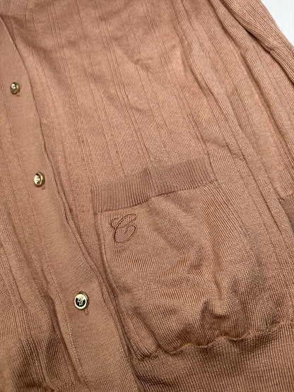 Vintage Chloé Viscose Knit Cardigan Soft Pink XXL
