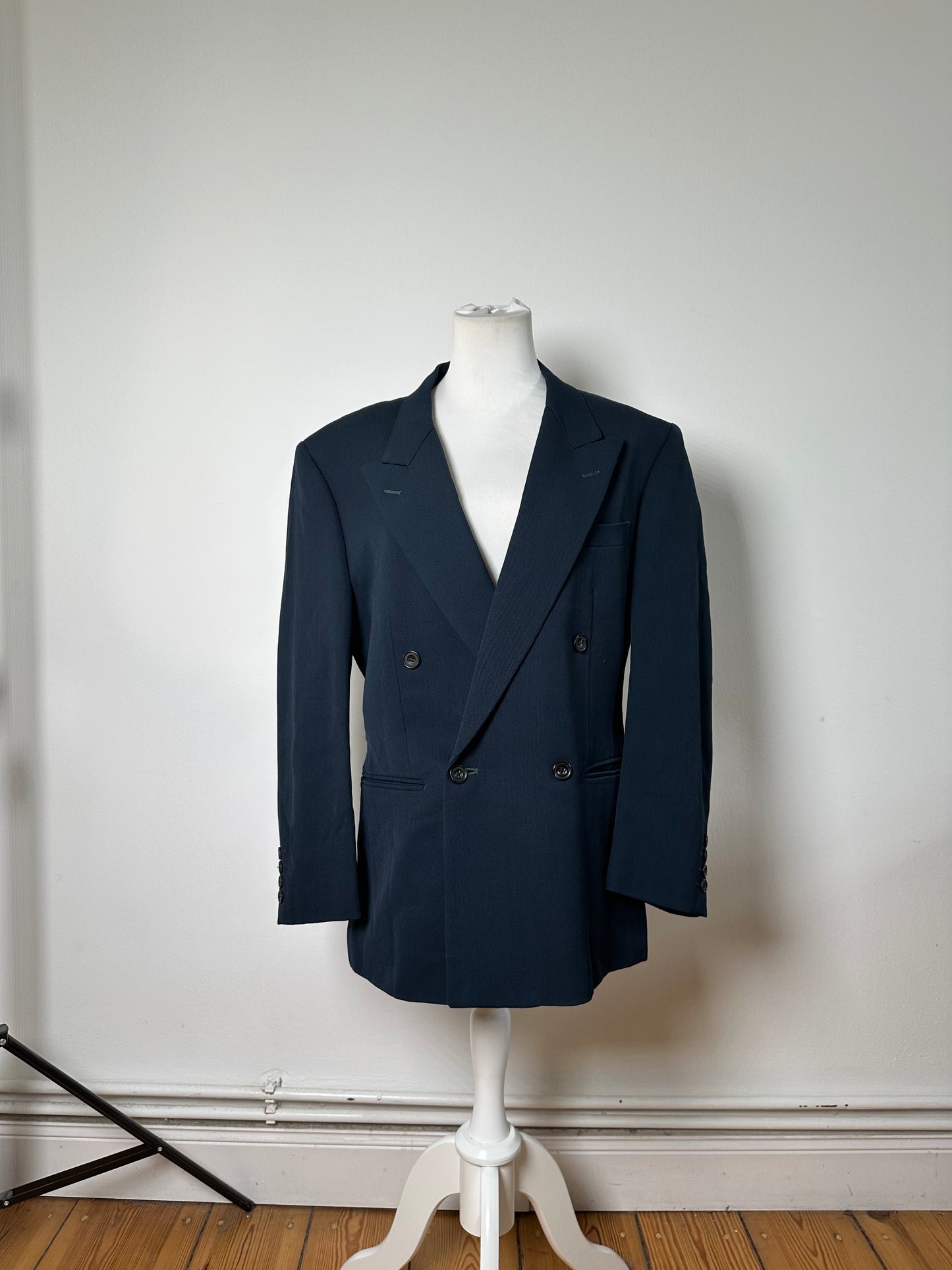 Vintage Dior Men's Wool Blazer Navy M