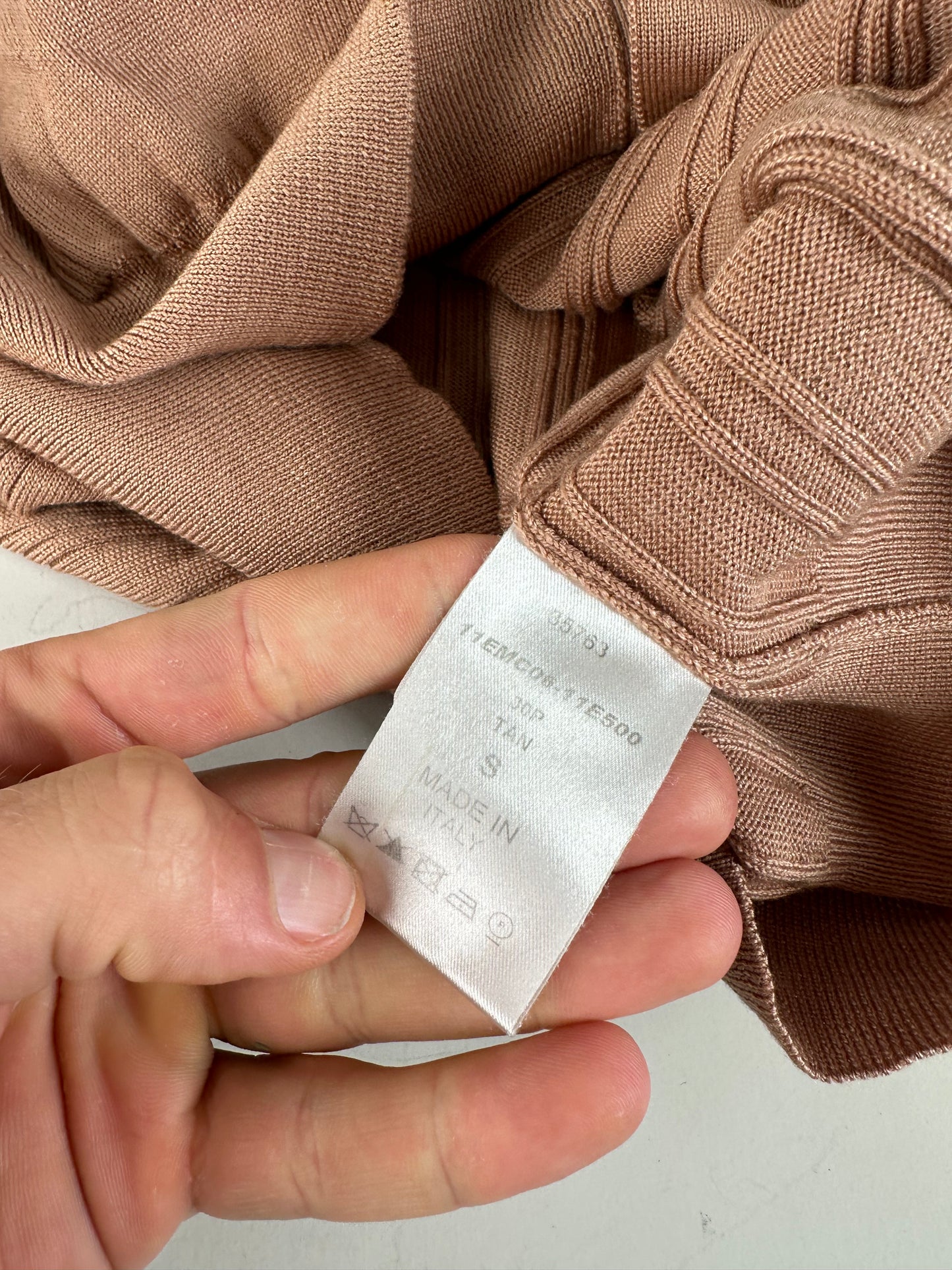 Vintage Chloé Viscose Knit Cardigan Soft Pink XXL