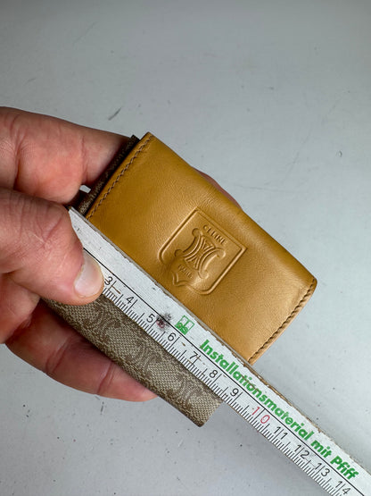 Vintage Celine Paris Leather Purse beige Yellow