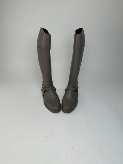 Vintage Givenchy Rubber Riding Boots Taupe EU37