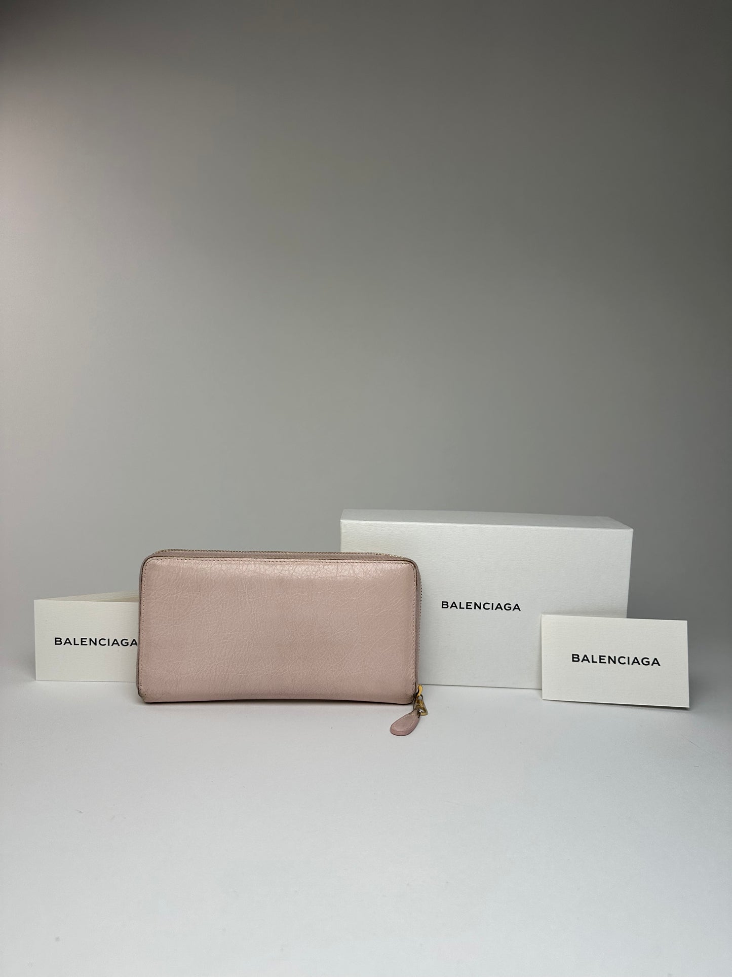 Vintage Balenciaga Leather City Wallet Pink