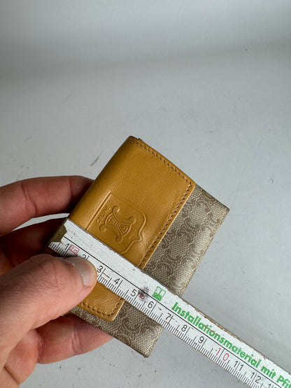 Vintage Celine Paris Leather Purse beige Yellow