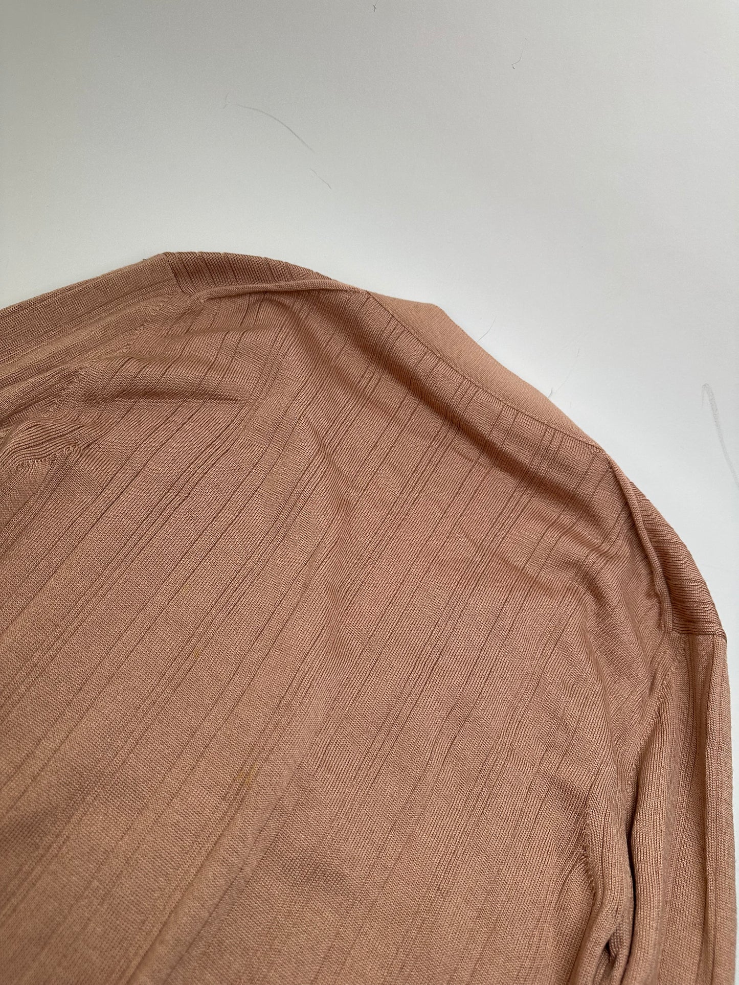 Vintage Chloé Viscose Knit Cardigan Soft Pink XXL