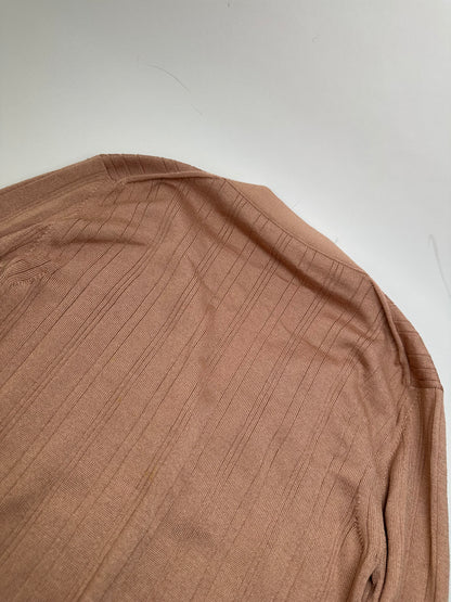Vintage Chloé Viscose Knit Cardigan Soft Pink XXL