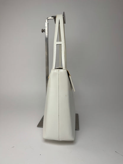 Sac vintage en cuir verni Givenchy blanc