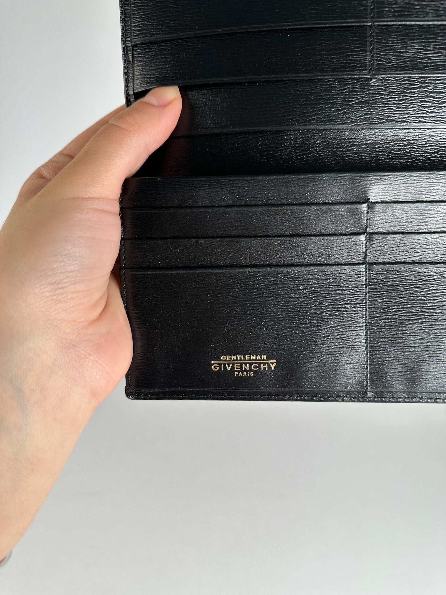 Vintage  Givenchy Leather ID Holder black