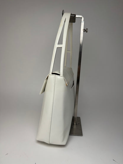 Sac vintage en cuir verni Givenchy blanc