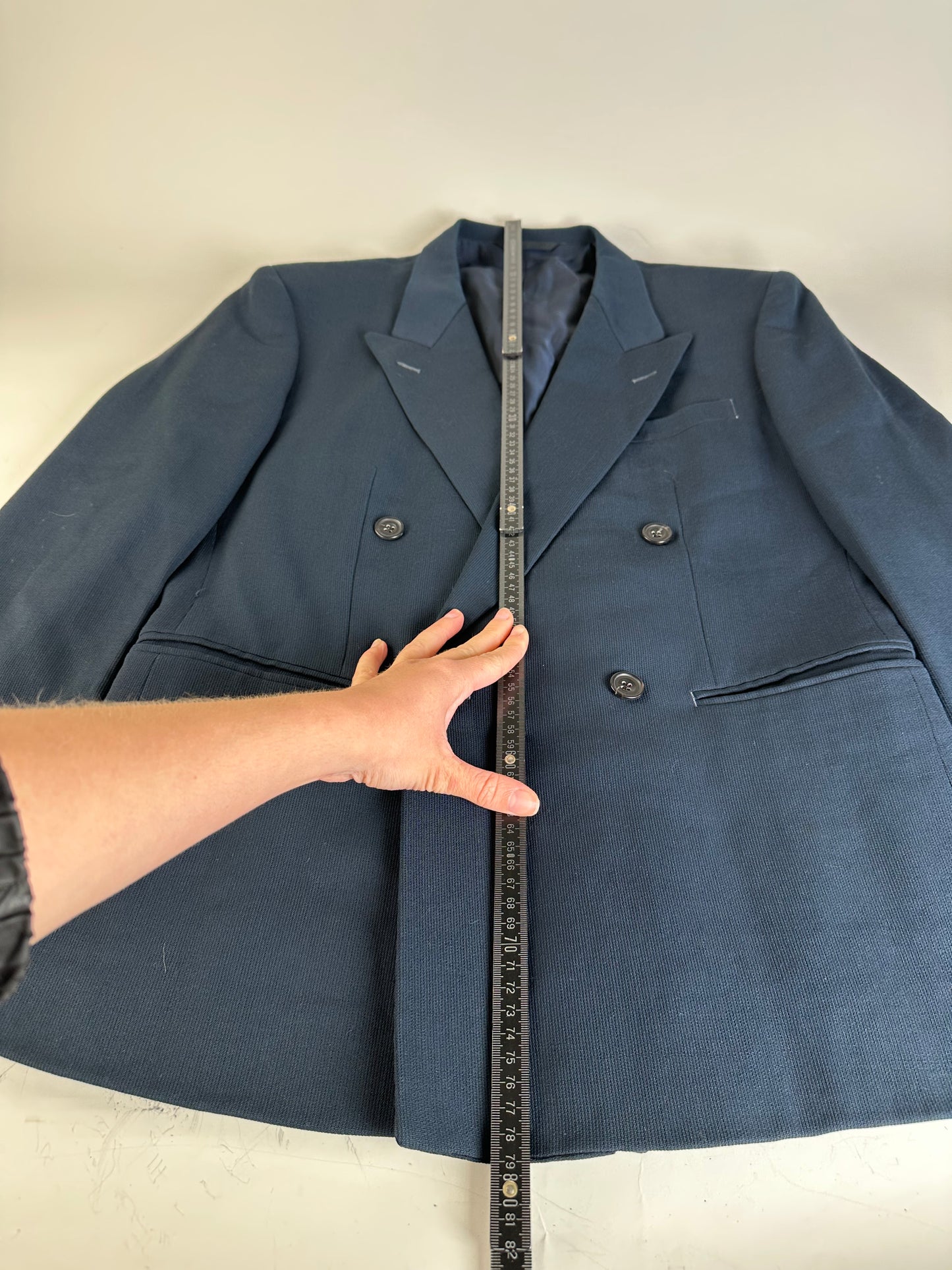 Vintage Dior Men's Wool Blazer Navy M