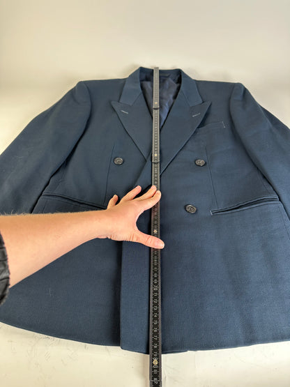 Vintage Dior Men's Wool Blazer Navy M