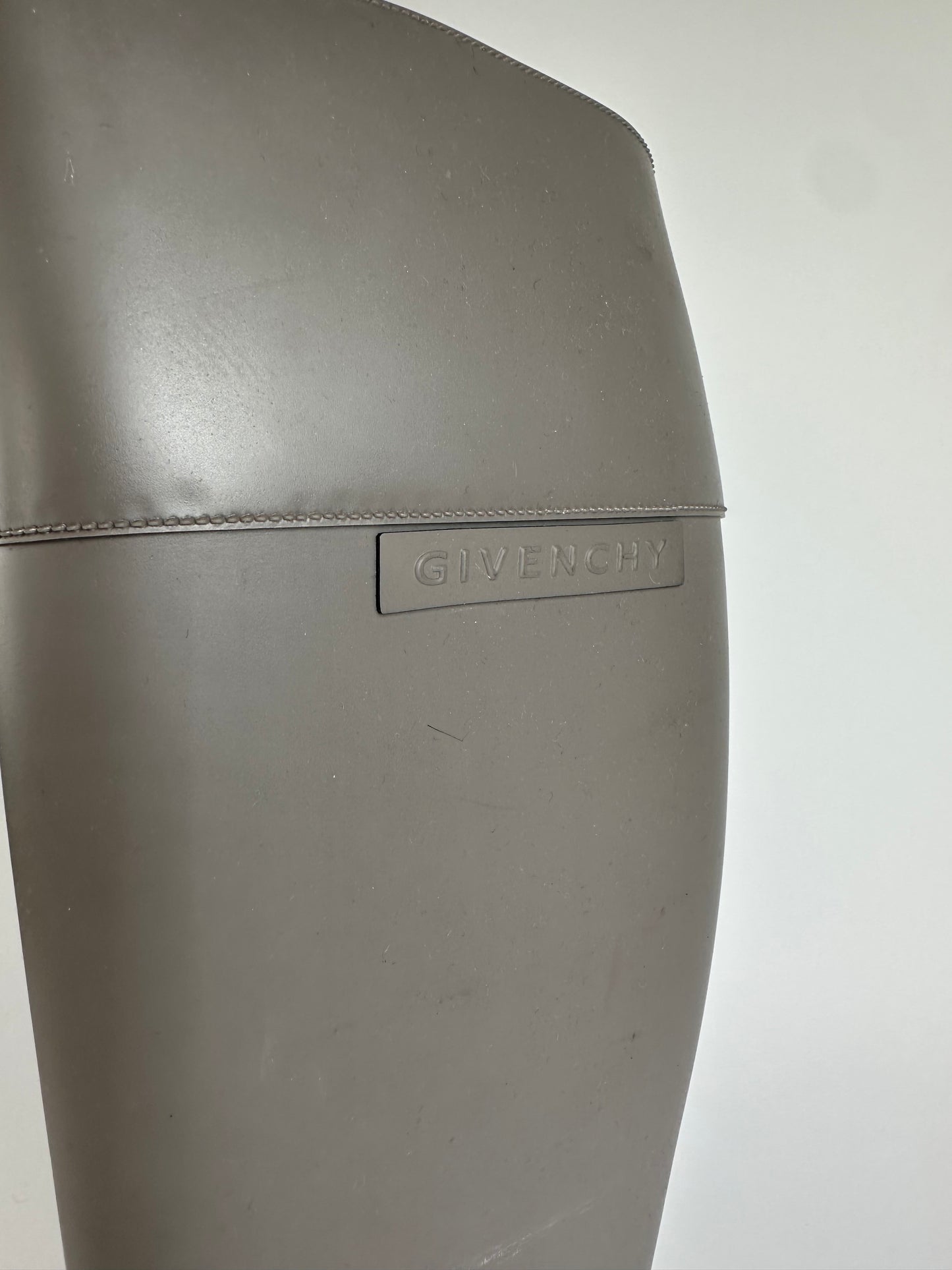 Vintage Givenchy Rubber Riding Boots Taupe EU37