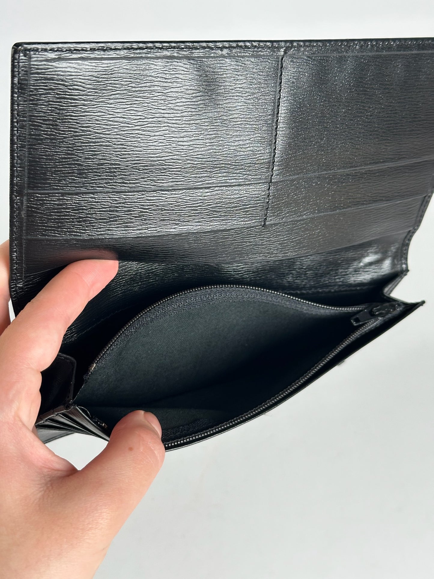 Vintage  Givenchy Leather ID Holder black