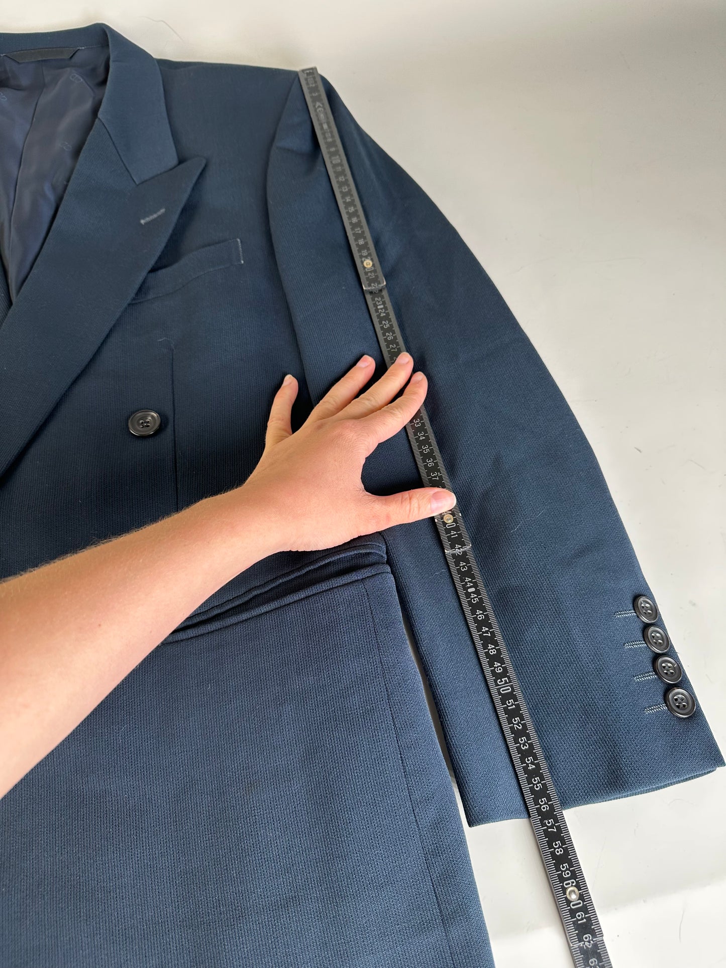 Vintage Dior Men's Wool Blazer Navy M
