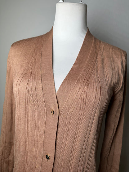 Vintage Chloé Viscose Knit Cardigan Soft Pink XXL