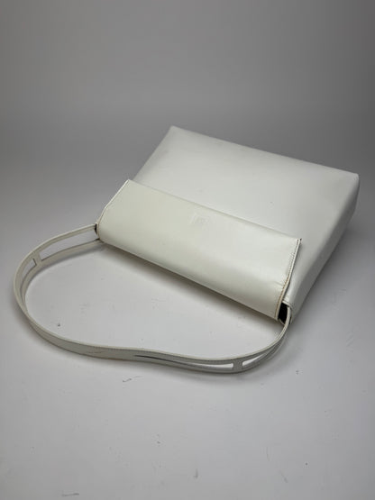 Sac vintage en cuir verni Givenchy blanc