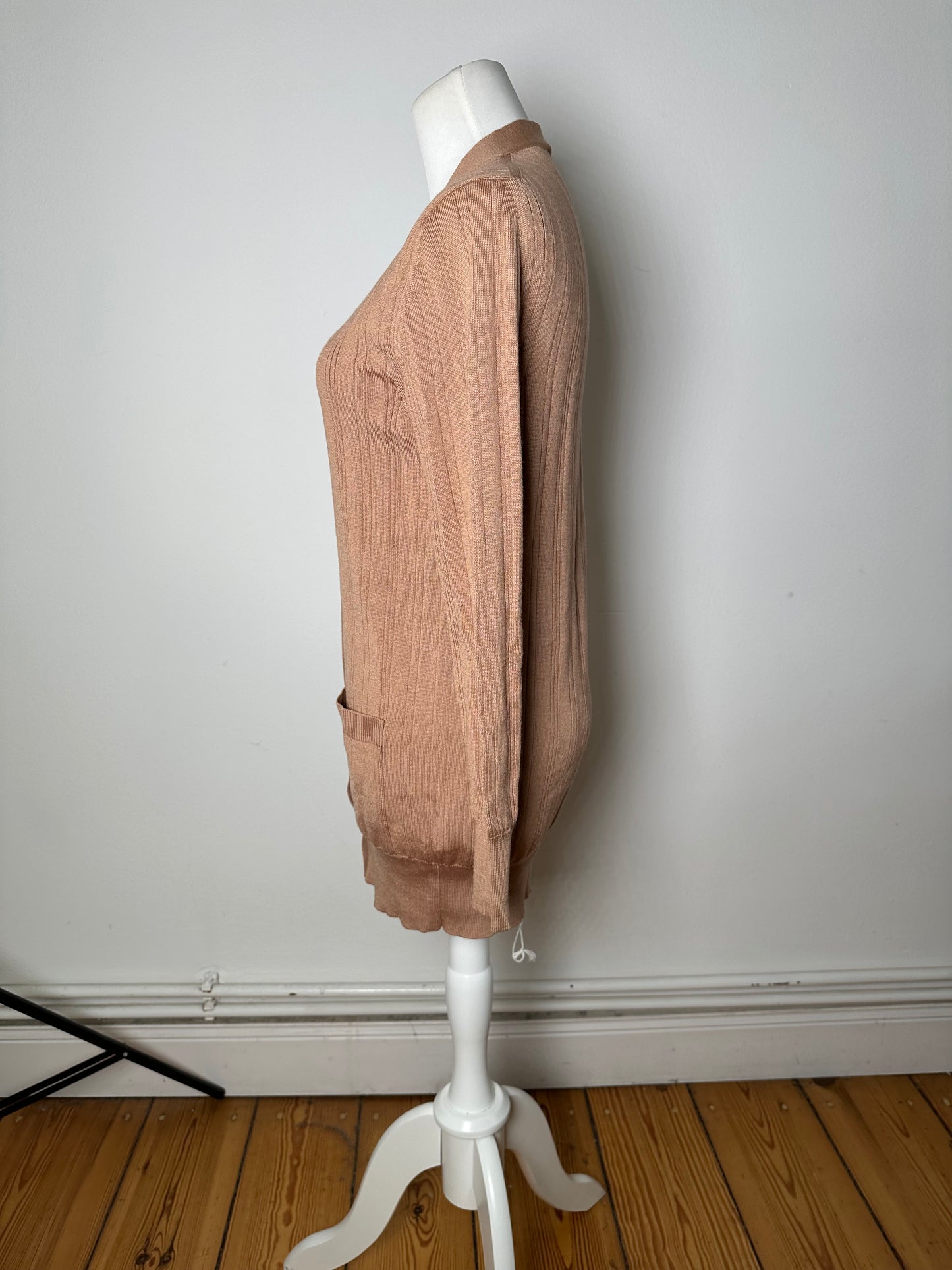 Vintage Chloé Viscose Knit Cardigan Soft Pink XXL
